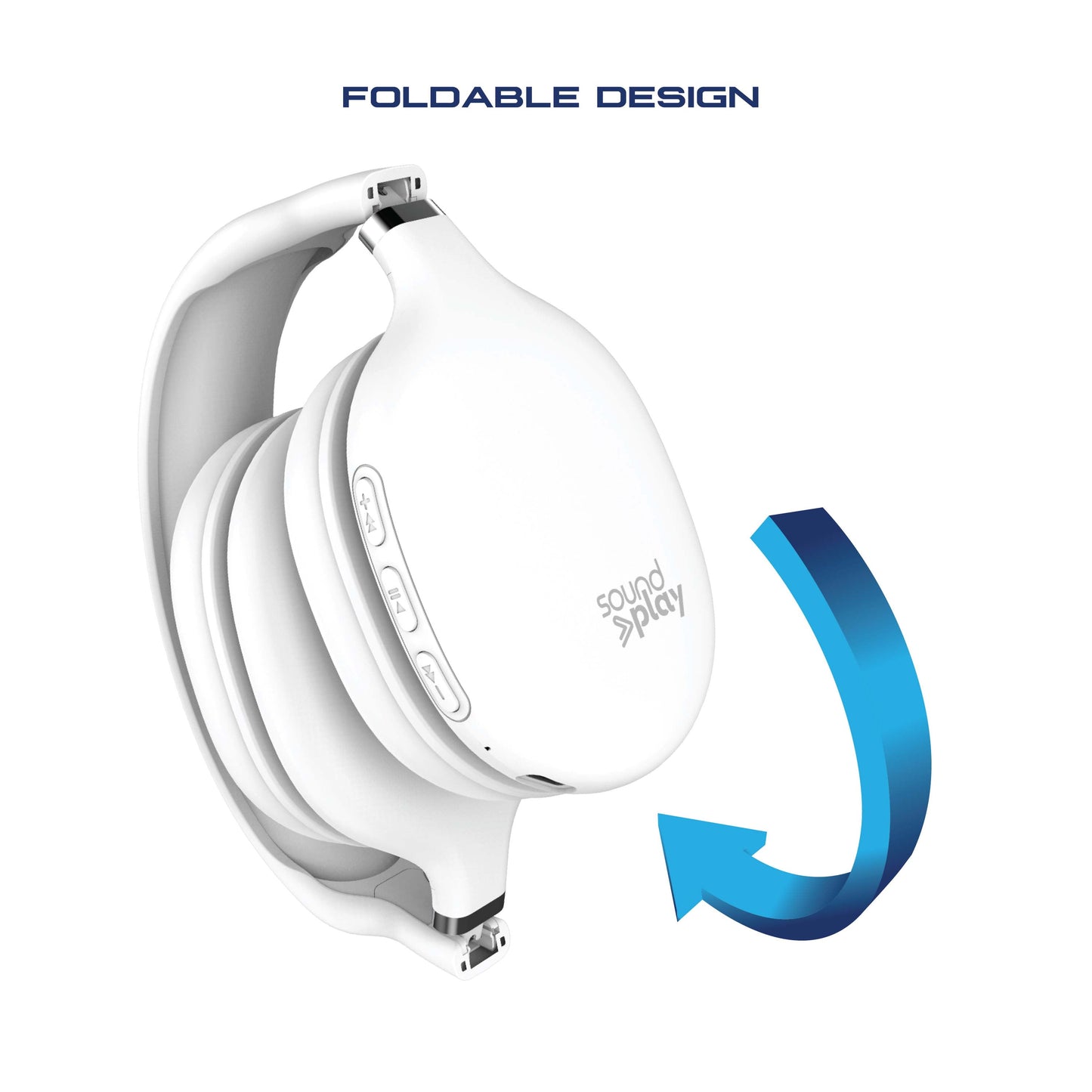 Wireless Bluetooth Over-Ear Headphones – White
