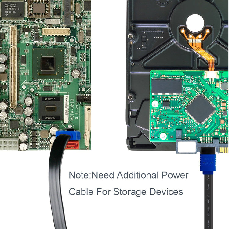 3-Pack SATA III 6Gbps Data Cables
