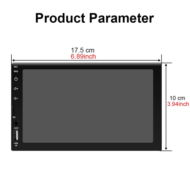 7" CarPlay Android Auto Touch Screen Car Radio