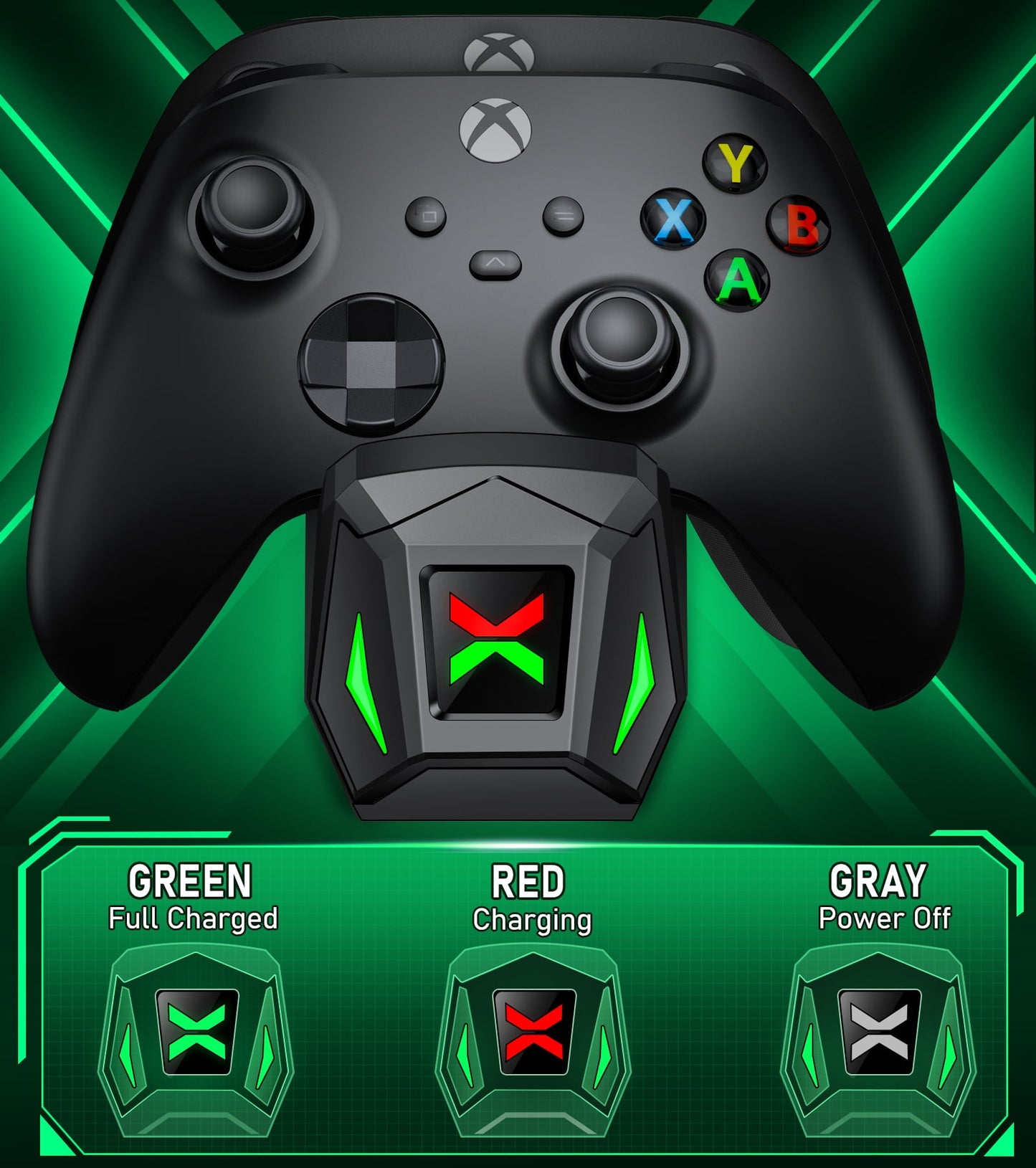 Xbox Controller Charging Station with 2 Battery Packs