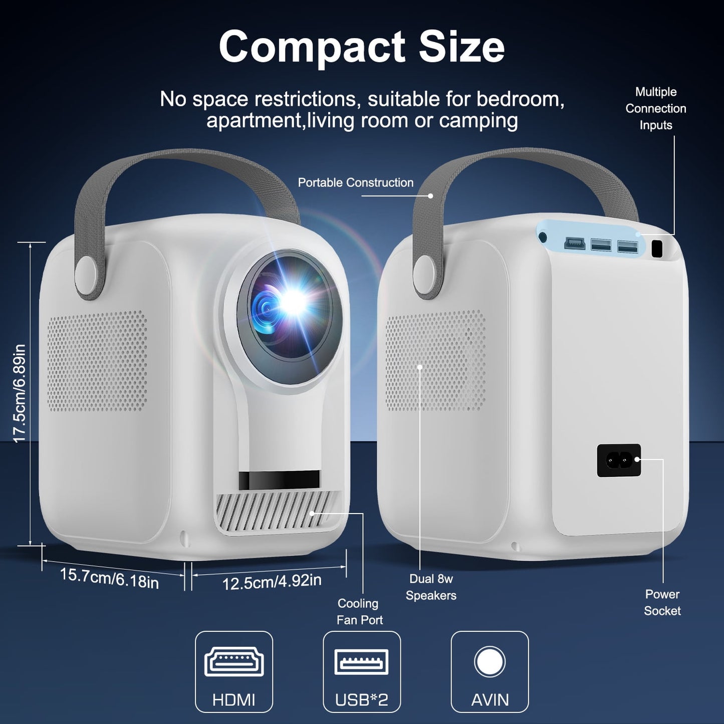 Smart WiFi & Bluetooth HD Projector
