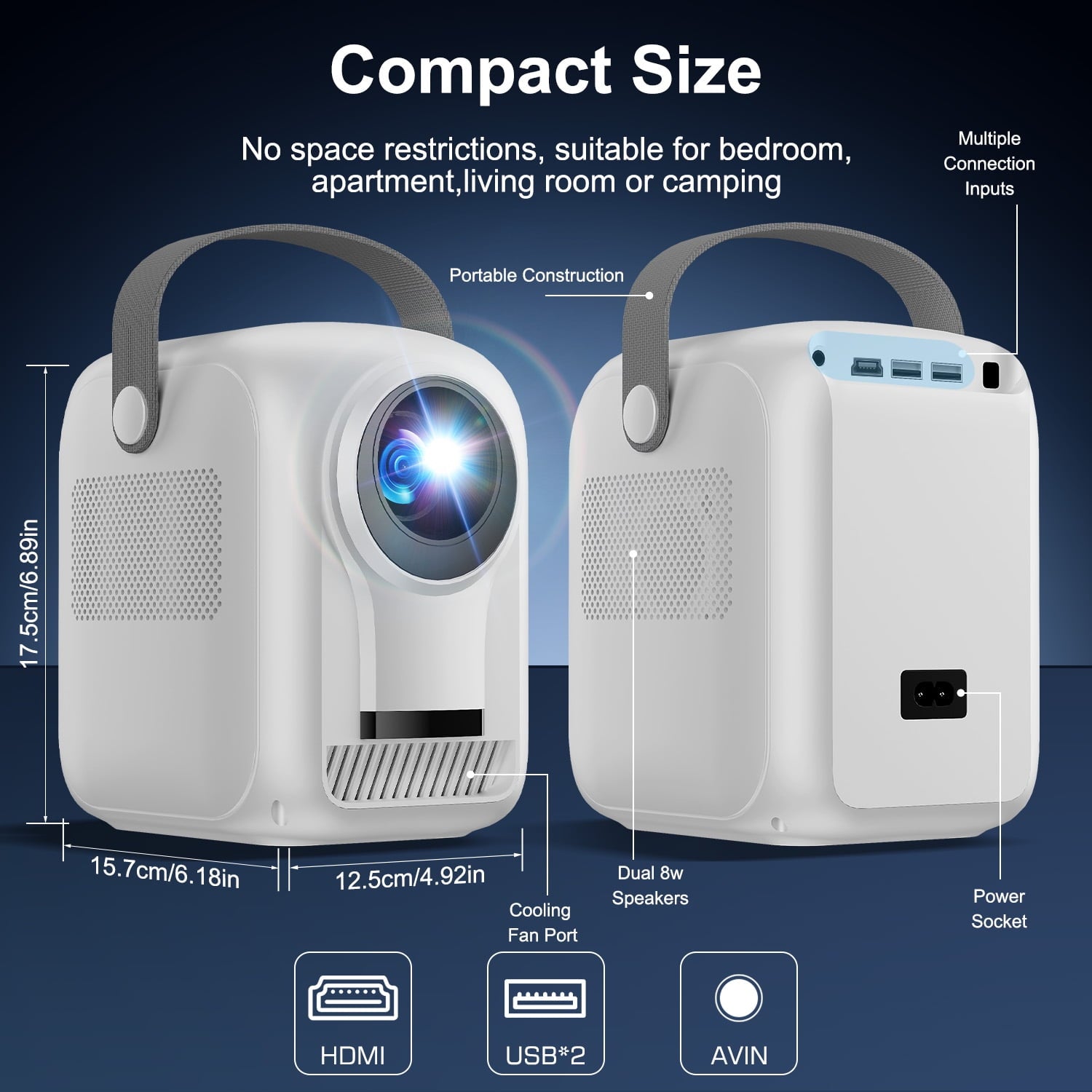Smart WiFi & Bluetooth HD Projector