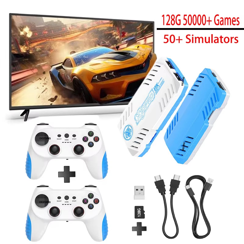X10 Pro Retro Game Stick – 50,000+ Games, 128GB & 2 Controllers
