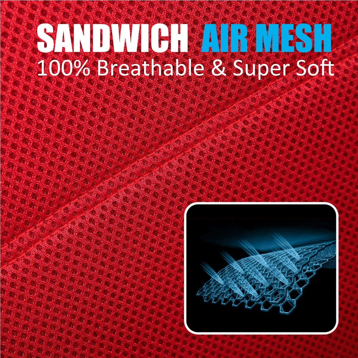 9PCS Universal Leather & Mesh Car Seat Covers