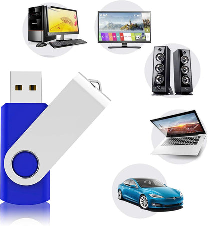 10-Pack 64GB USB 2.0 Flash Drives