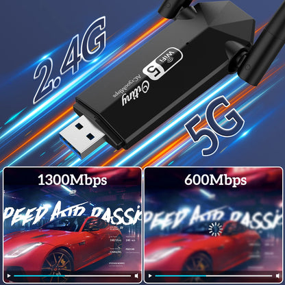 1300Mbps Dual-Band USB 3.0 Wi-Fi Adapter
