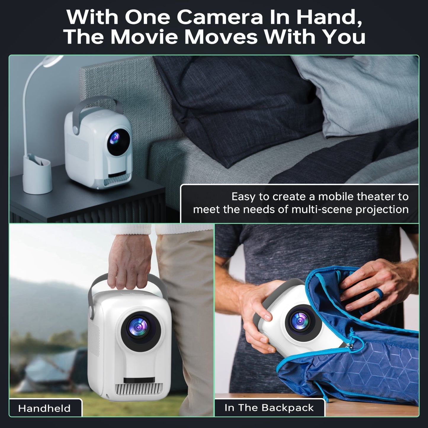 Smart WiFi & Bluetooth HD Projector