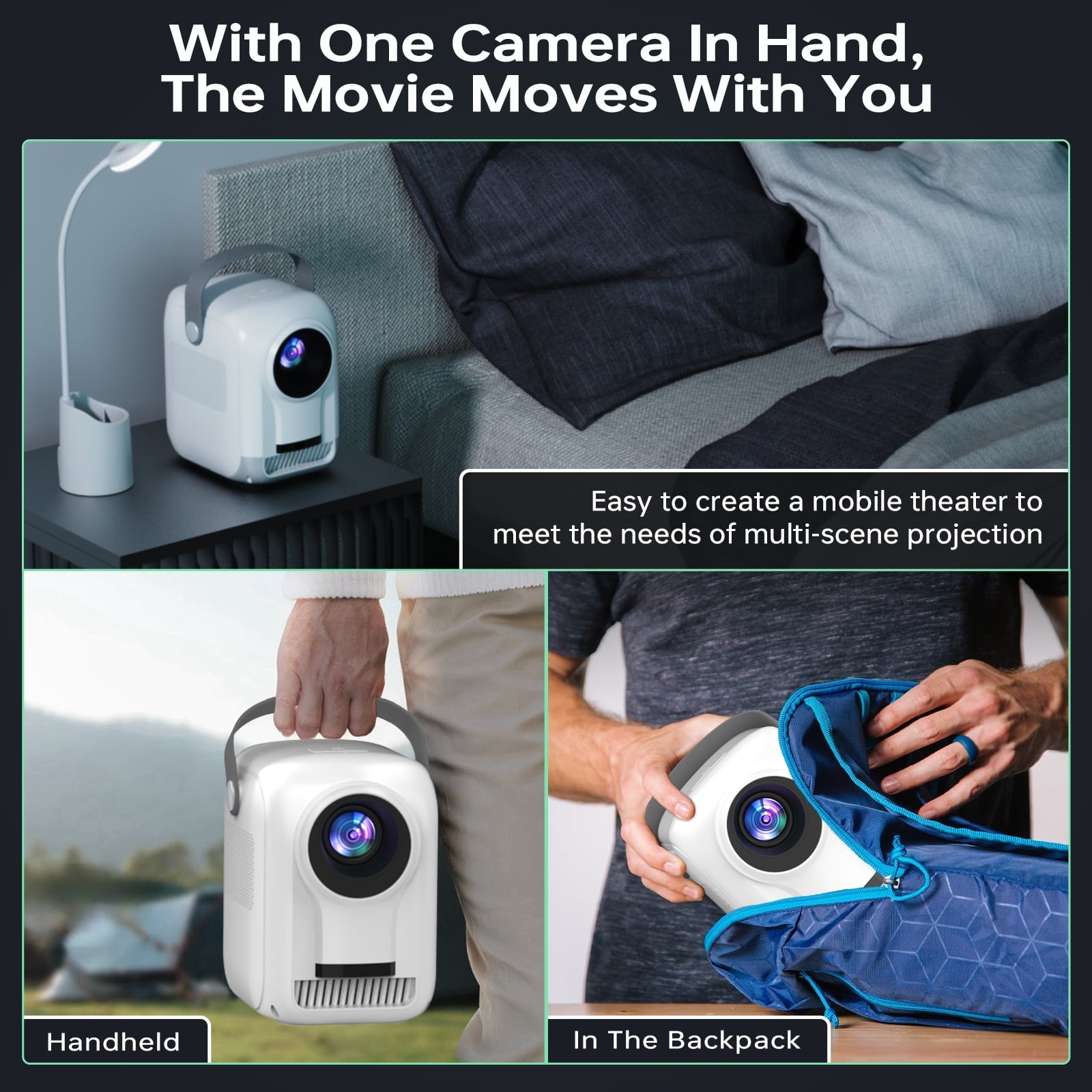 Smart WiFi & Bluetooth HD Projector