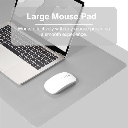 Premium Dual-Sided Leather Desk Pad – Waterproof Office Desk Mat for Keyboard & Mouse