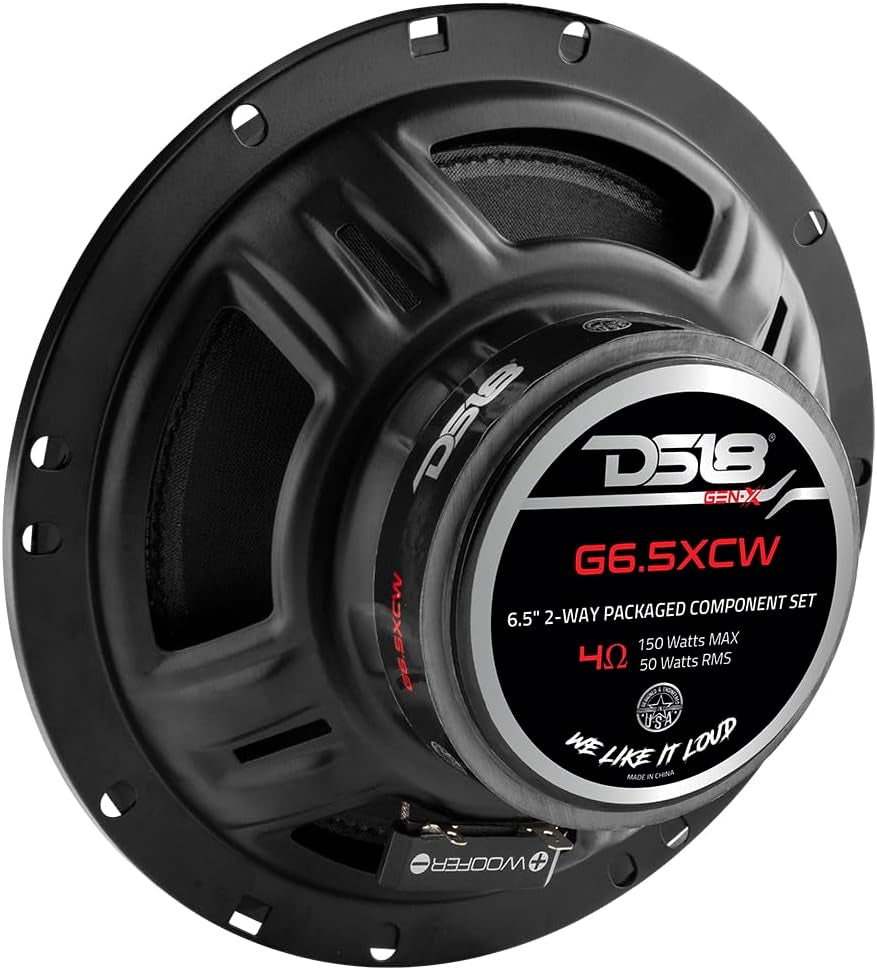 GEN-X6.5C 6.5" Car Component Speakers – 150W Max