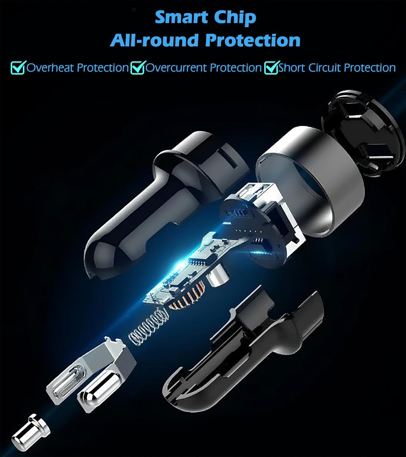Dual USB Car Charger with Voltage Meter