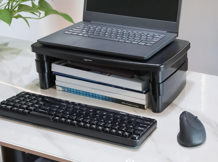 Adjustable Monitor Stand with Storage (3-Level)