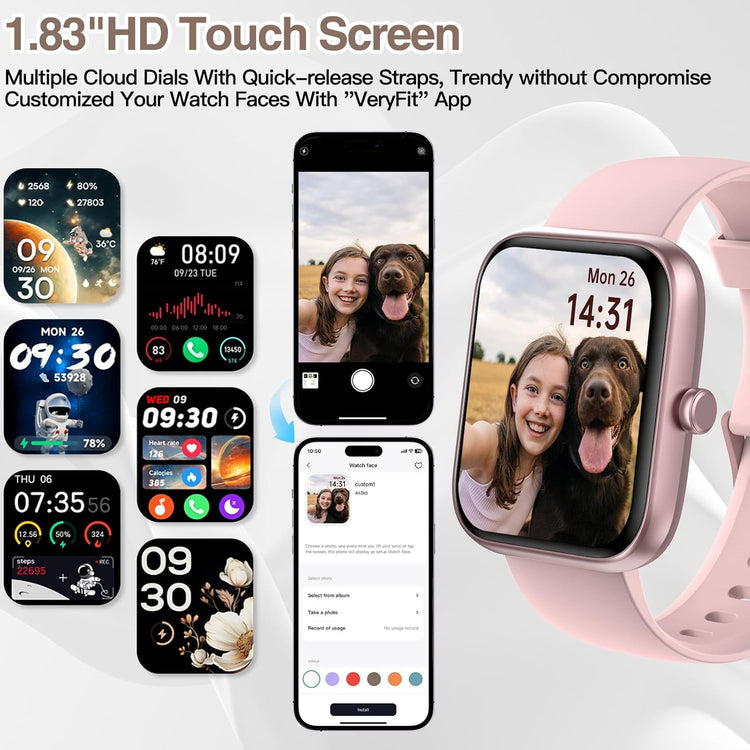1.83″ Alexa Bluetooth Calling Smartwatch