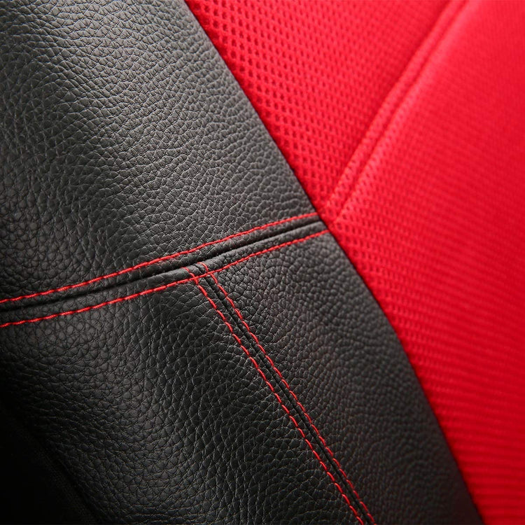 9PCS Universal Leather & Mesh Car Seat Covers