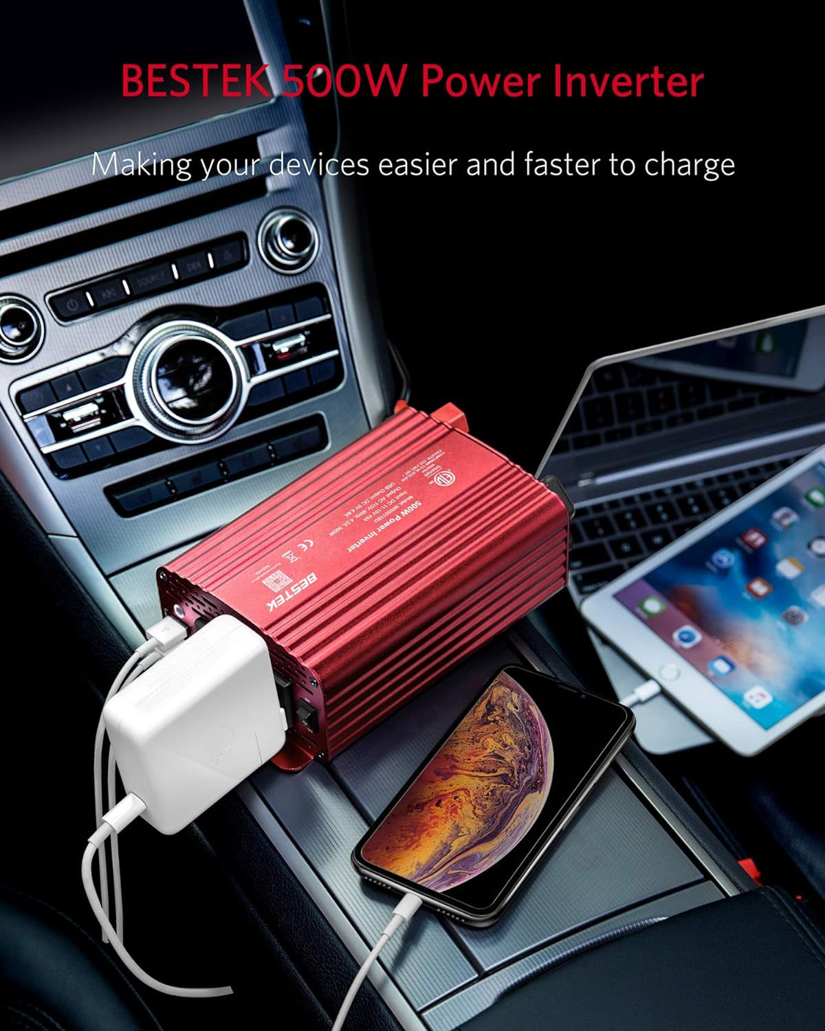 500W Car Power Inverter 12V to 110V