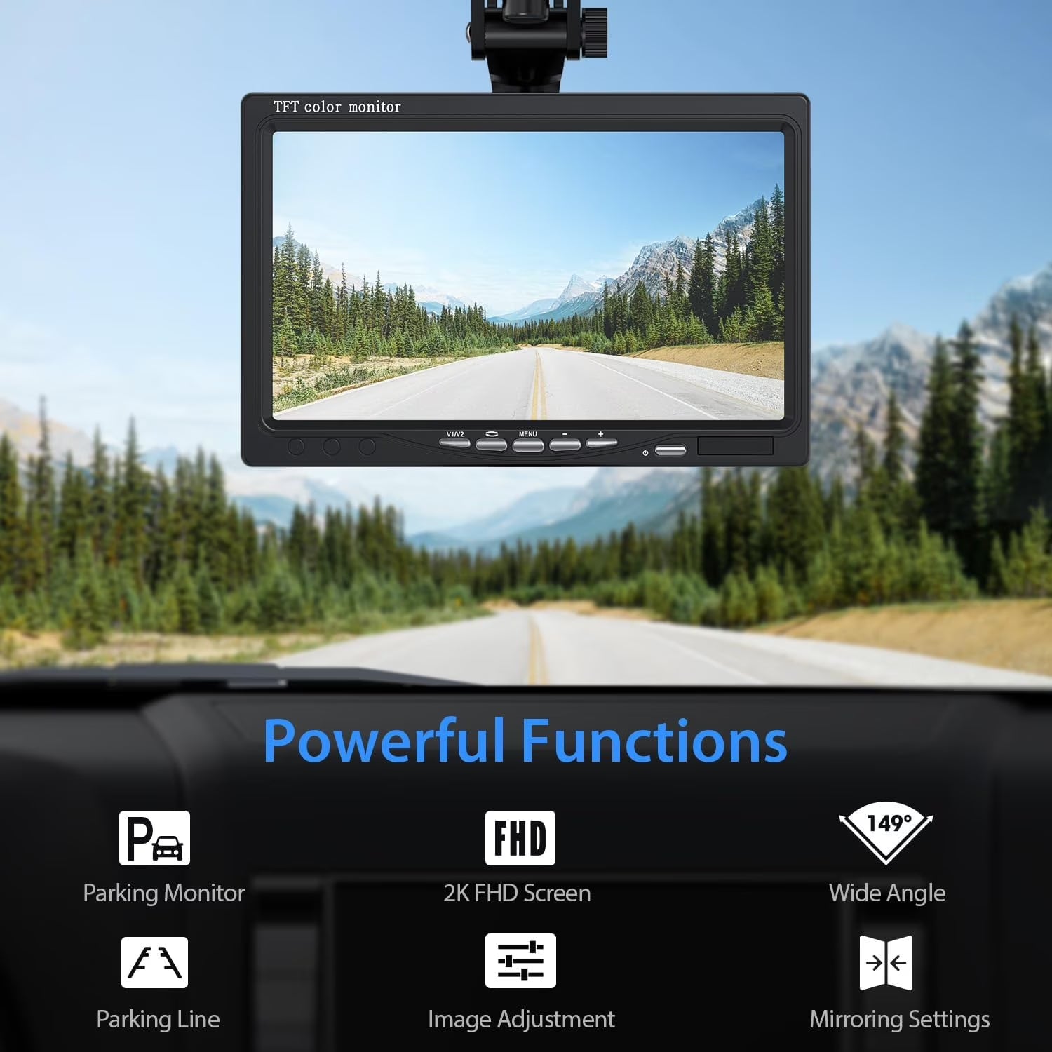 7" 1080P Wired Backup Camera System