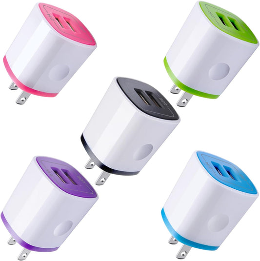 Dual USB Wall Charger 2.1A Fast Charging Adapter