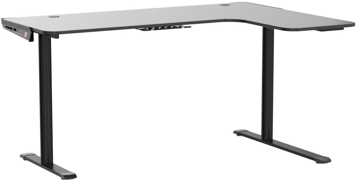 60" L-Shaped Gaming Desk with Cable Management