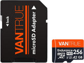 256GB U3 4K MicroSD Card with Adapter