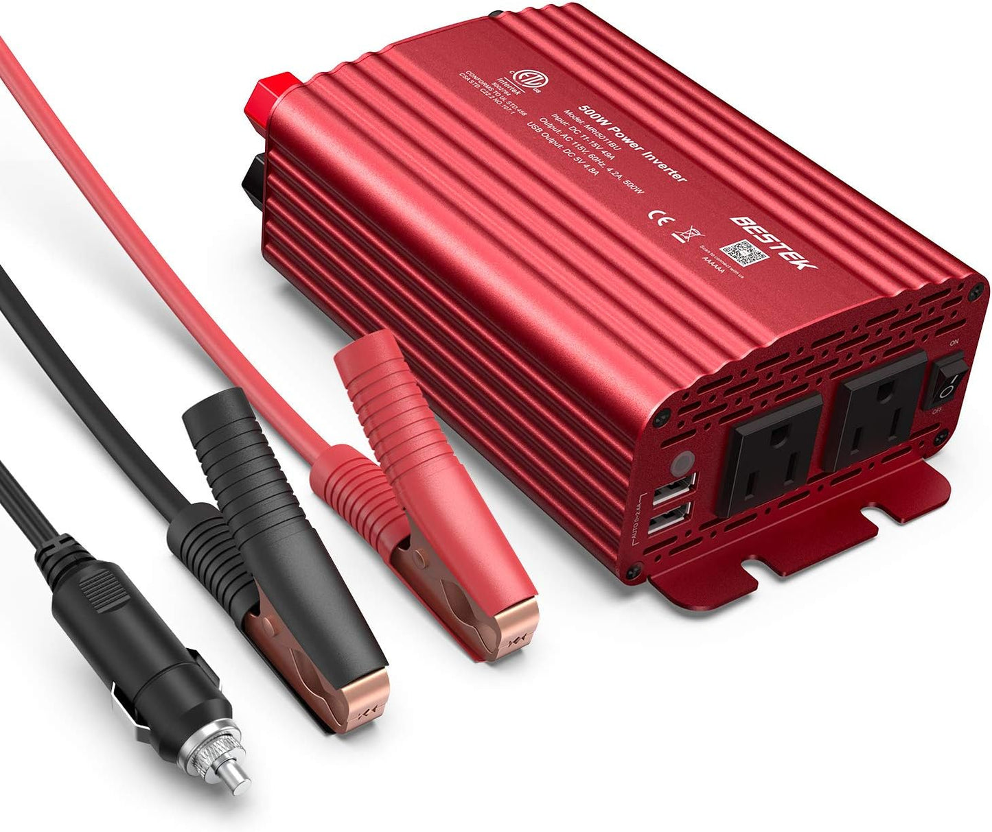 500W Car Power Inverter 12V to 110V