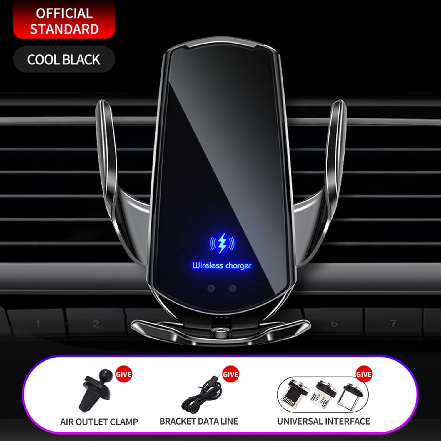 15W Wireless Car Charger Mount