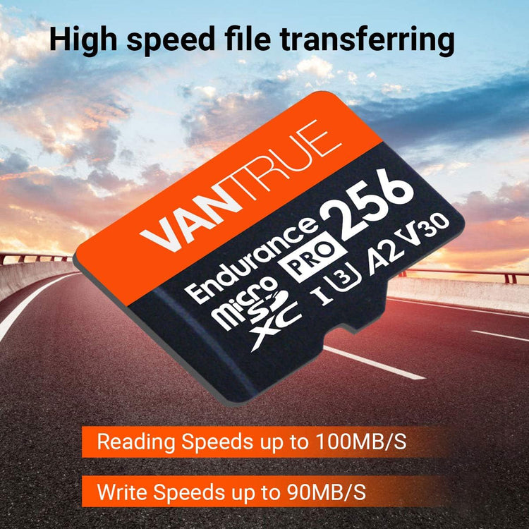 256GB U3 4K MicroSD Card with Adapter