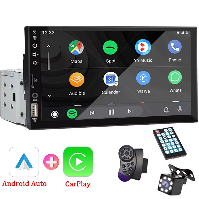 7" CarPlay Android Auto Touch Screen Car Radio
