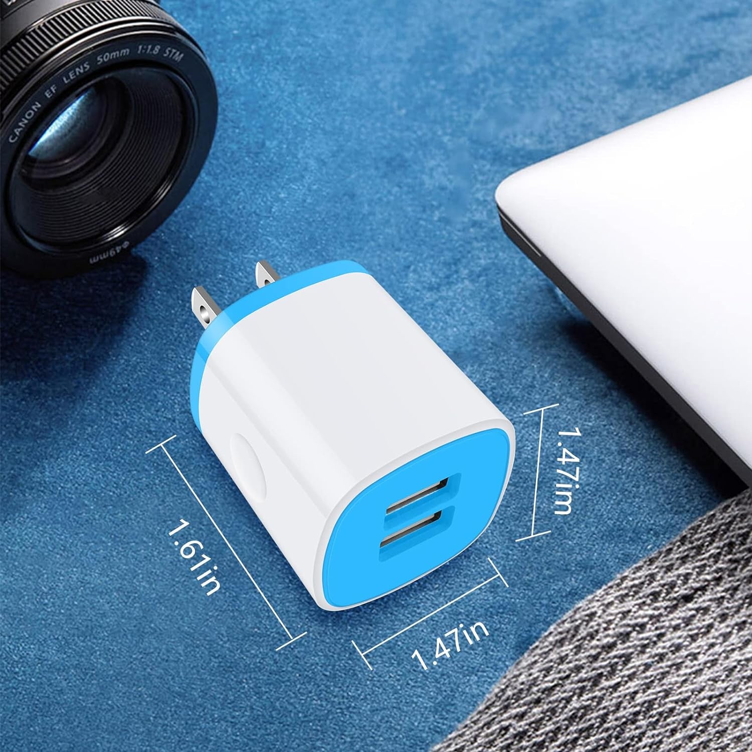 Dual USB Wall Charger 2.1A Fast Charging Adapter
