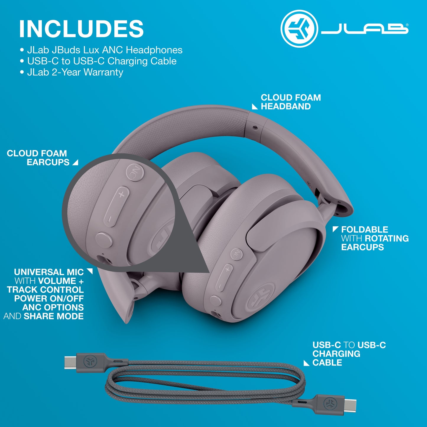 AuraLux™ Pro ANC Wireless Headphones