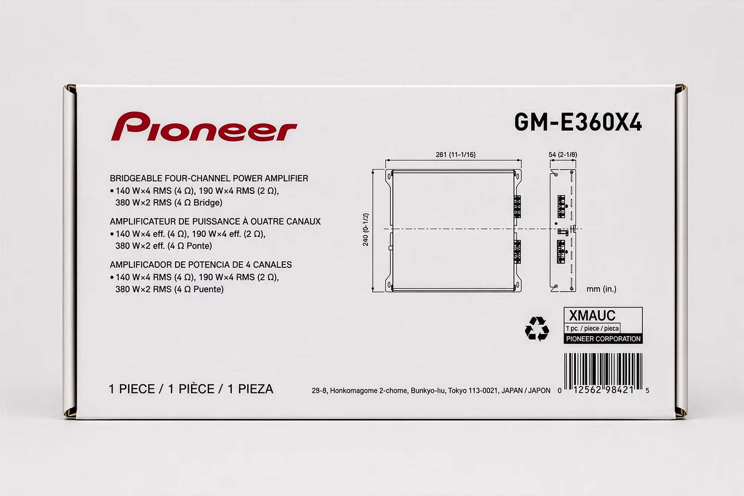 1000W 4-Channel Car Amplifier