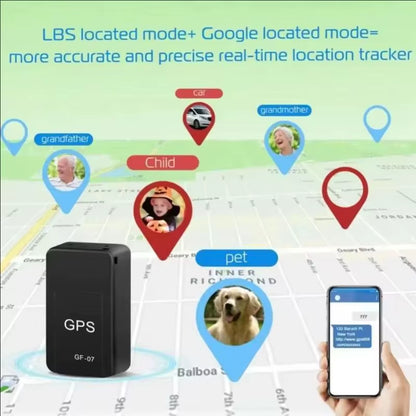 GF07 Mini GPS Tracker – Magnetic Locator for Vehicles & Pets