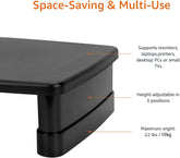 Adjustable Monitor Stand with Storage (3-Level)