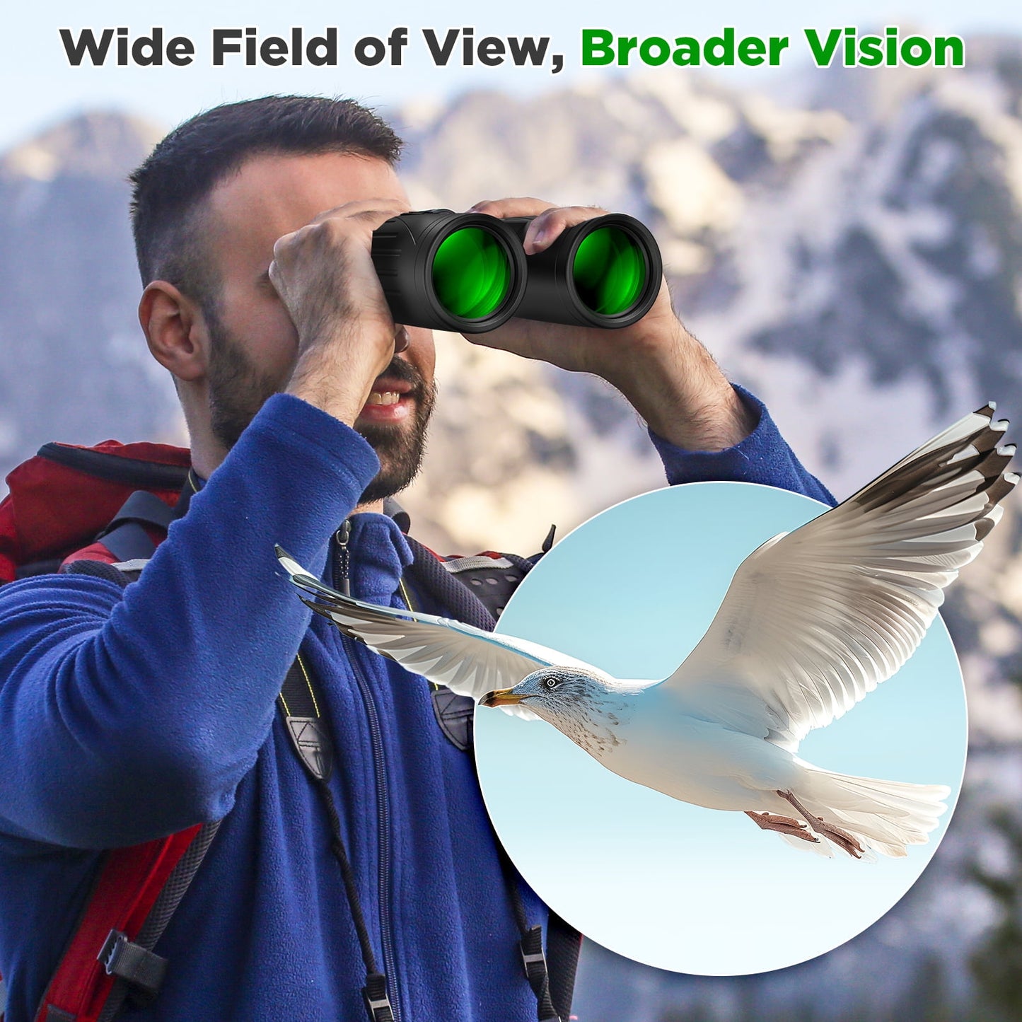 12x42 HD Waterproof Binoculars