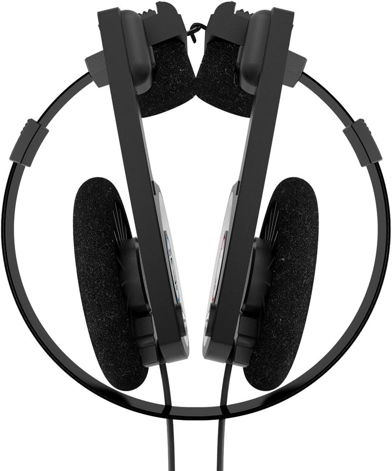 Porta Pro Black Retro 80s Wired On-Ear Headphones (3.5mm)