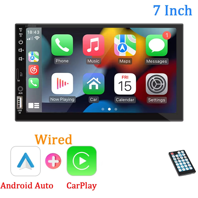7" CarPlay Android Auto Touch Screen Car Radio