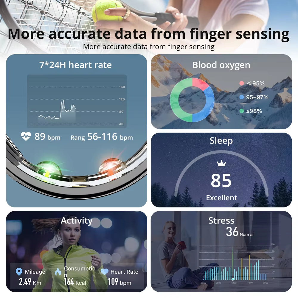 R10 Smart Ring – Health & Sleep Monitor (5ATM Waterproof)