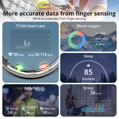 R10 Smart Ring – Health & Sleep Monitor (5ATM Waterproof)