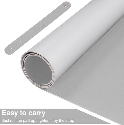 Premium Dual-Sided Leather Desk Pad – Waterproof Office Desk Mat for Keyboard & Mouse