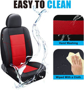 9PCS Universal Leather & Mesh Car Seat Covers