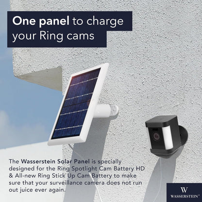 Solar Panel for Ring Cameras (3-Pack, White)