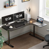60" L-Shaped Gaming Desk with Cable Management