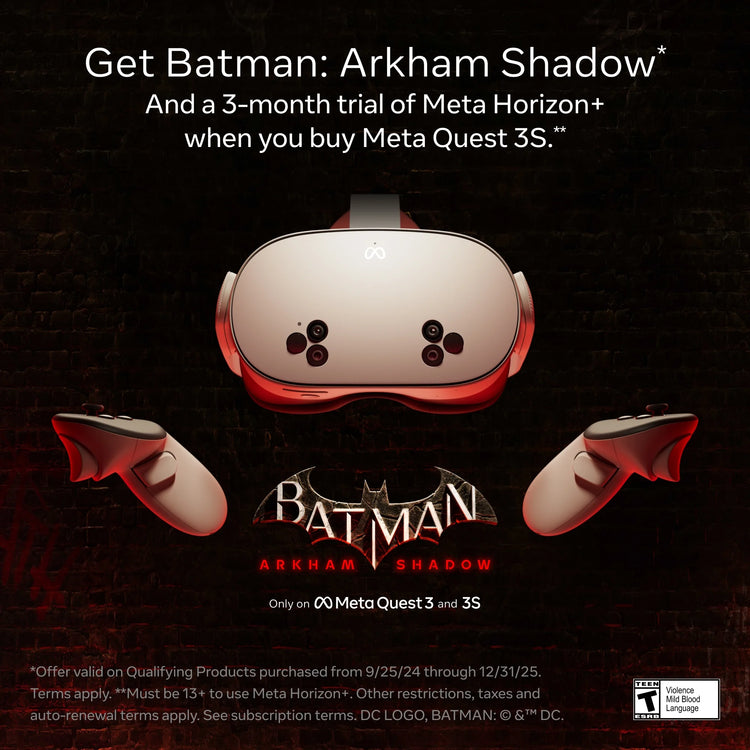 Meta Quest 3S 128GB + Batman & 3-Month Horizon+