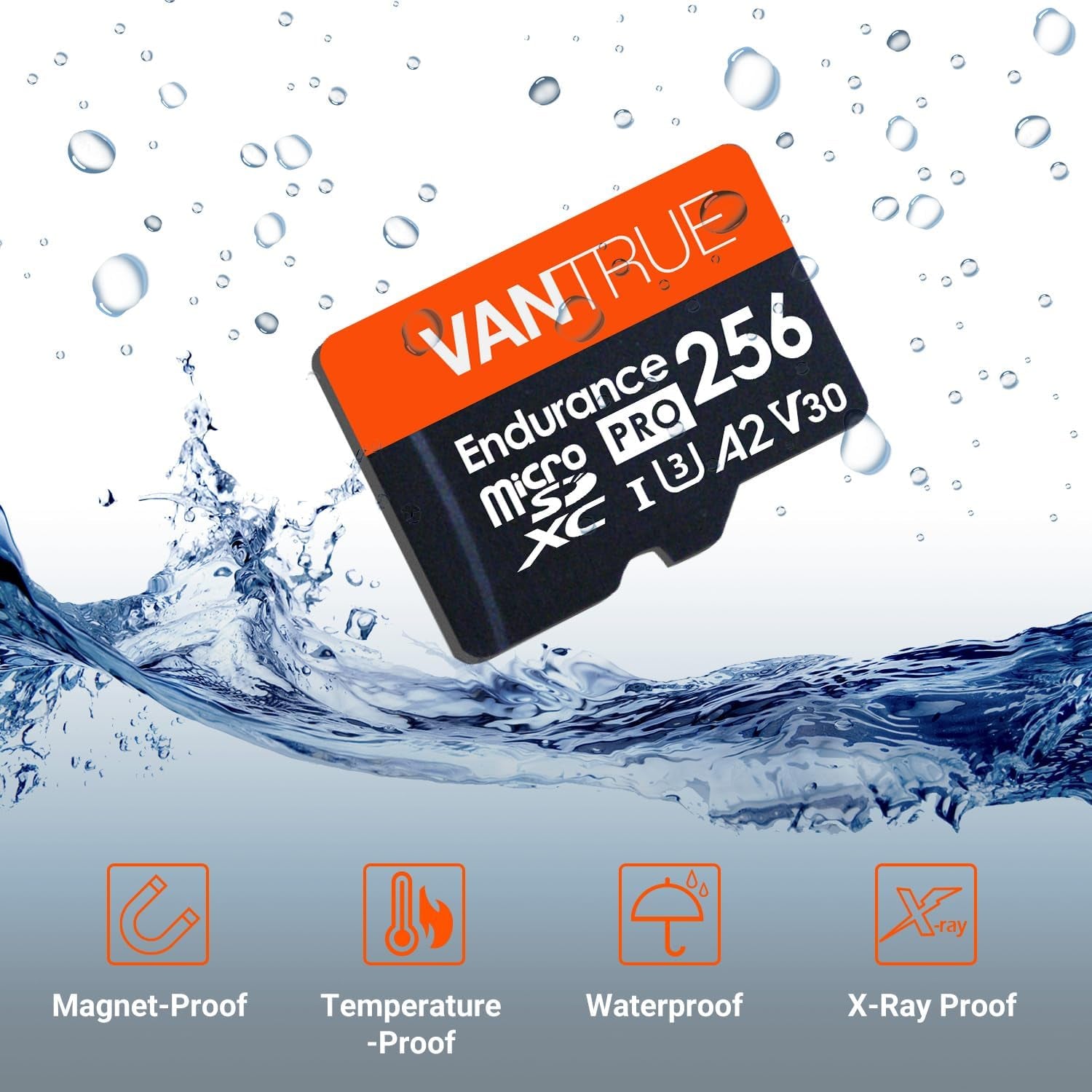 256GB U3 4K MicroSD Card with Adapter