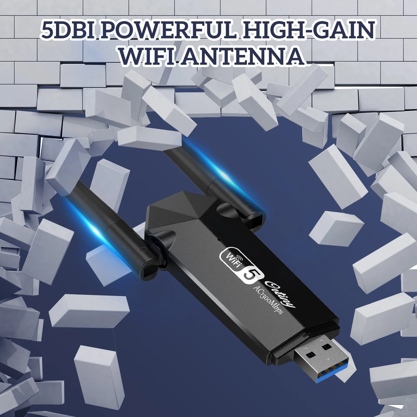 1300Mbps Dual-Band USB 3.0 Wi-Fi Adapter