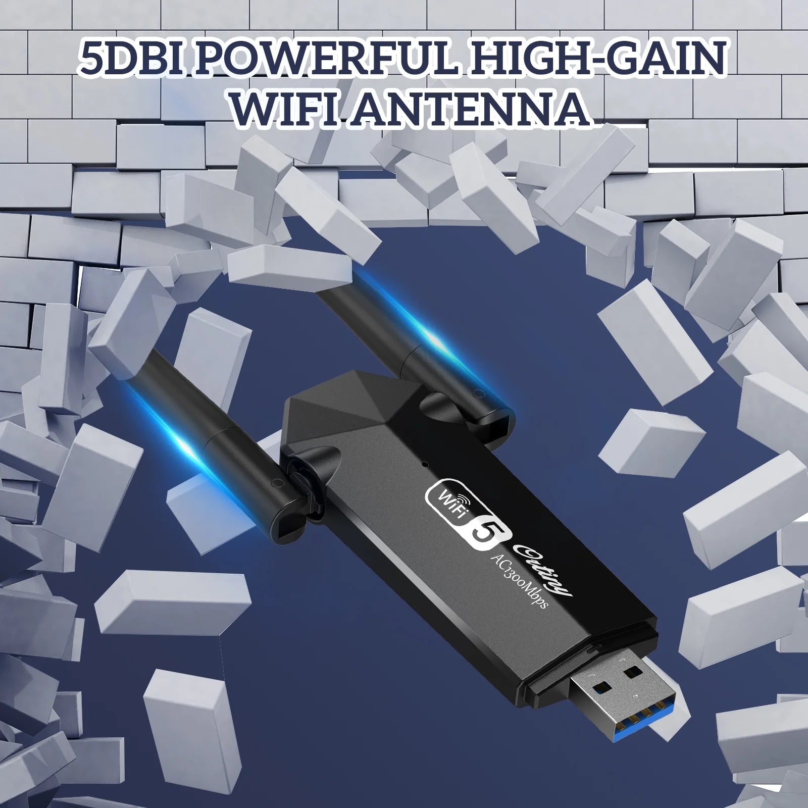 1300Mbps Dual-Band USB 3.0 Wi-Fi Adapter
