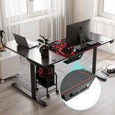 60" L-Shaped Gaming Desk with Cable Management