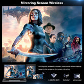 Mini 1080P WiFi & Bluetooth Projector, 4K Supported