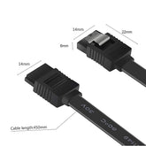 3-Pack 18″ SATA III 6Gbps Cables – Black