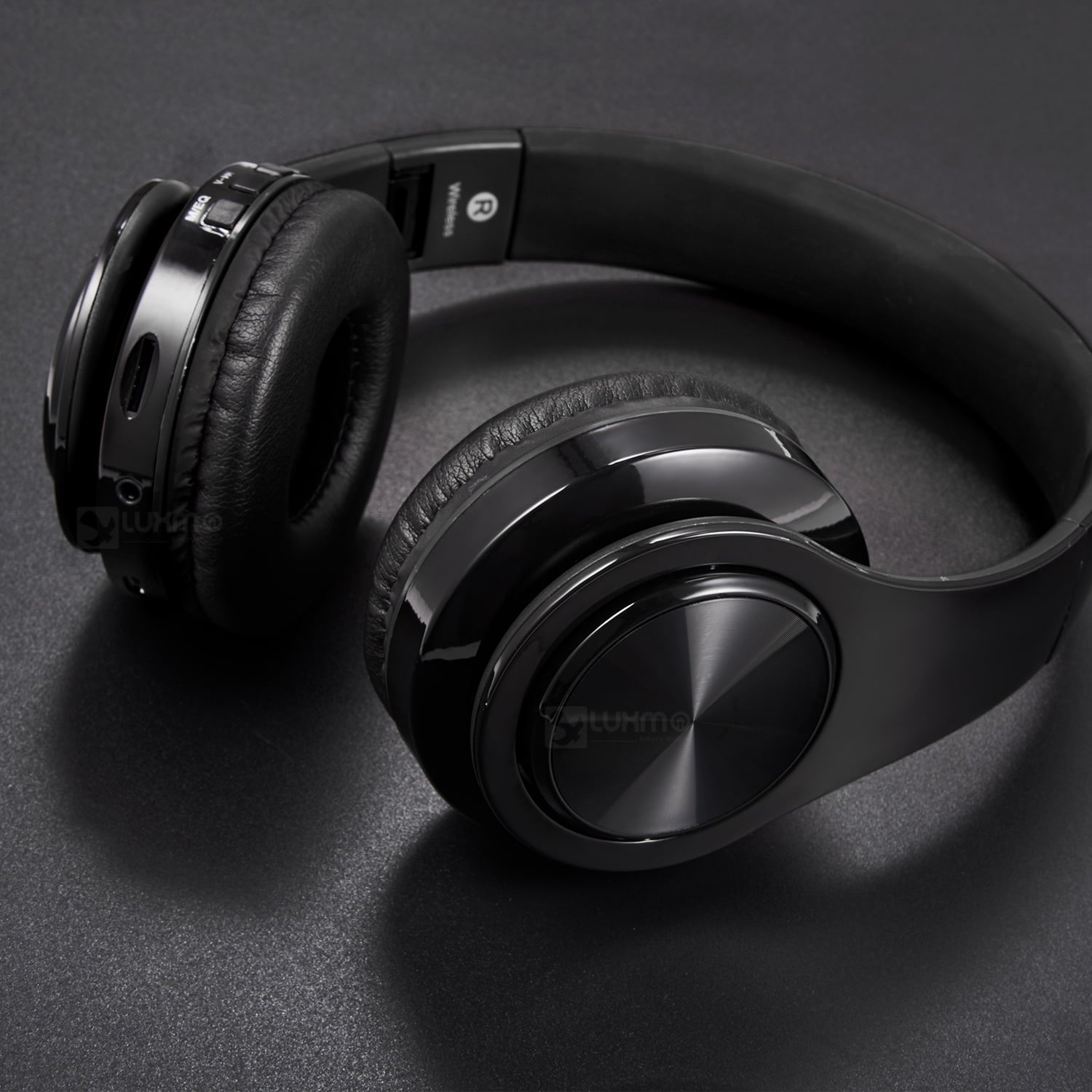 Wireless Bluetooth Noise Cancelling Headphones with Mic – Foldable Over-Ear Headset