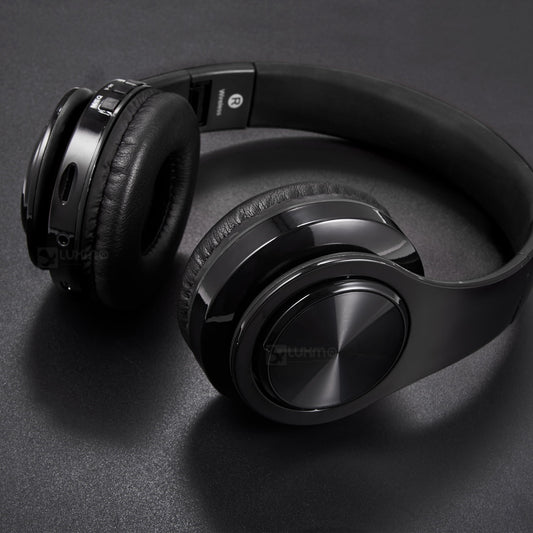 Wireless Bluetooth Noise Cancelling Headphones with Mic – Foldable Over-Ear Headset